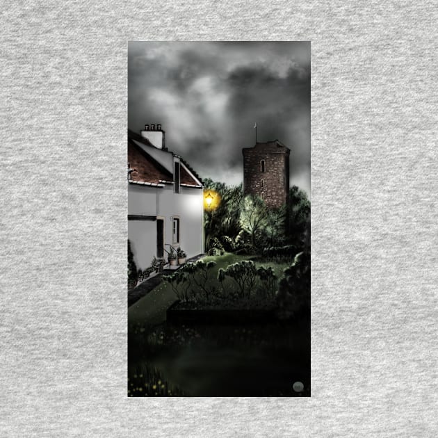 Dysart Historic House and St Serf's Tower: Fife, Scotland [Digital Architecture Art Print] by grantwilson